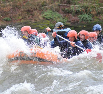 corporate packages white water rafting wales