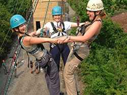 adventure activities, wales, high level ropes course