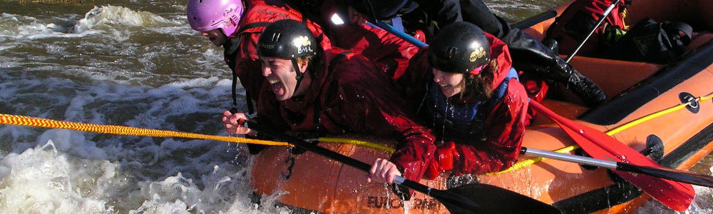 team away & incentive days, white water rafting wales